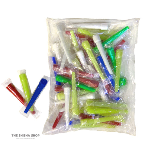 PLASTIC MOUTHPIECE - 50pieces / シーシャ用使い捨てプラスチックジャンボマウスピース 50個入(シーシャ備品)